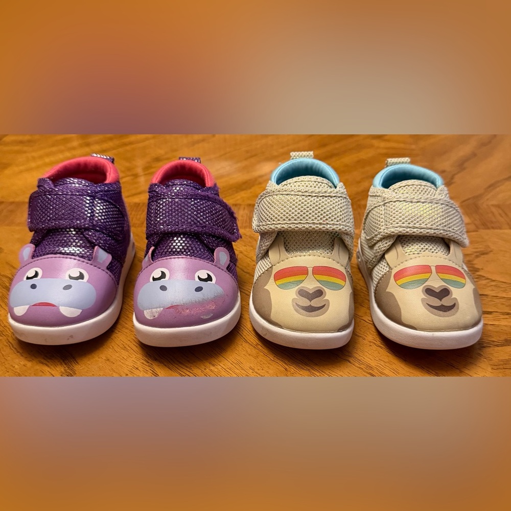 ikiki Squeaky Toddler Shoes – Size 4 (Bundle of 2 Pairs!)